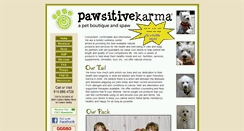 Desktop Screenshot of pawsitivekarma.com