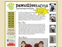Tablet Screenshot of pawsitivekarma.com